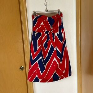 Red, white, and blue Anthropologie mini dress size 4